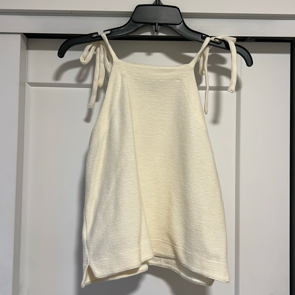 Madewell Cropped Apron Tank EUC